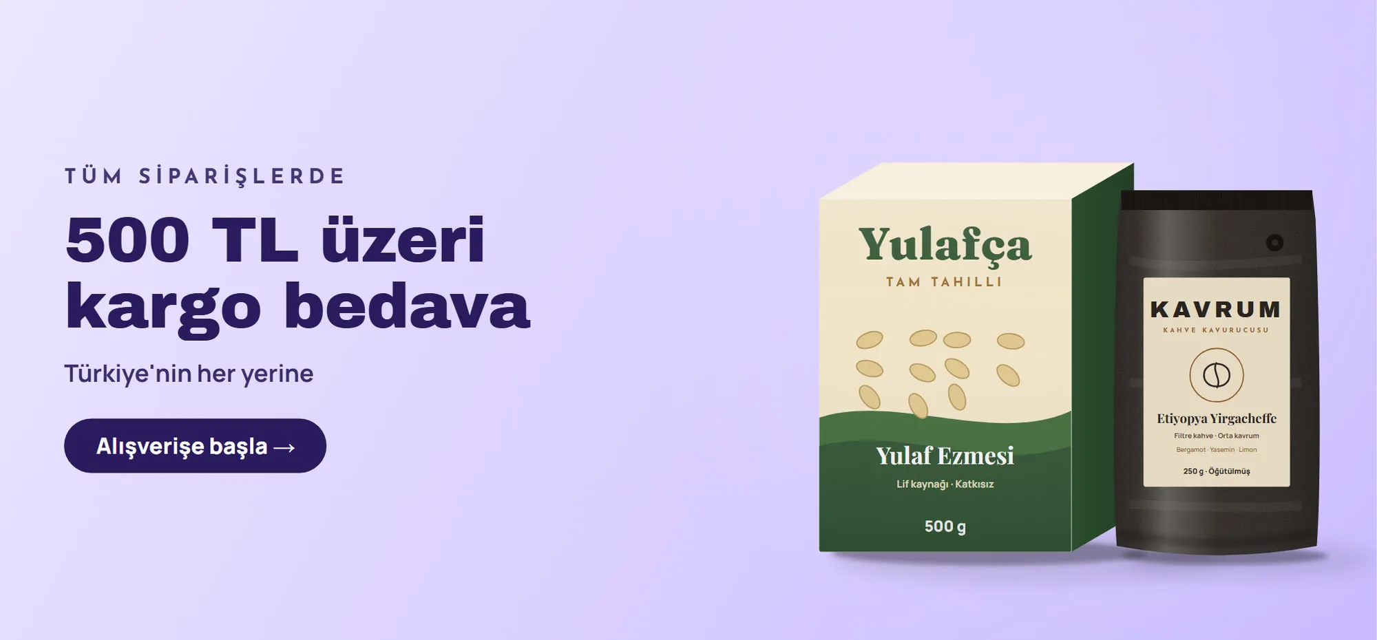 500 TL üzeri kargo bedava